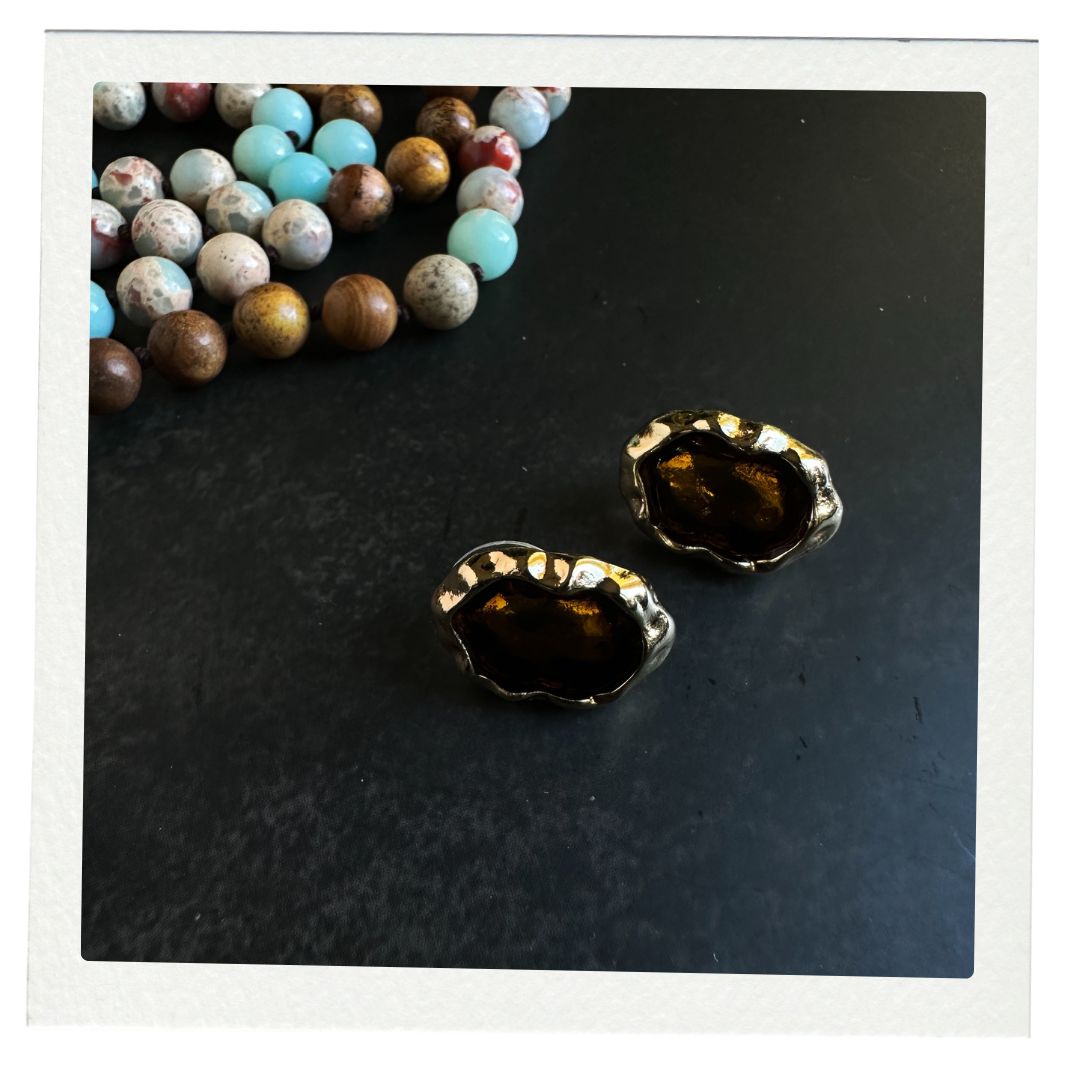 Ember Relic Stud Earrings