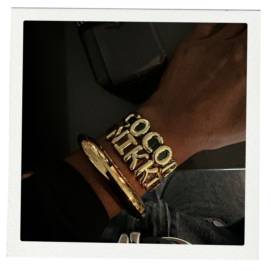 Banded Nameplate Bracelet