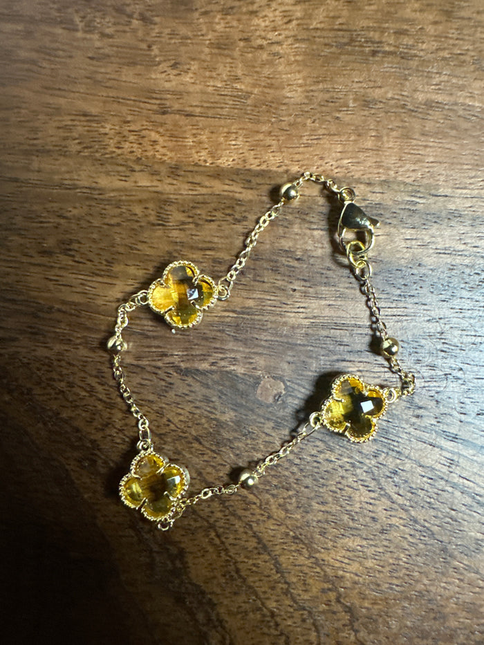 The Soleil Clover Anklet - COCOA ARI