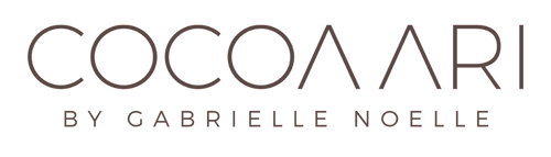 Logo image says COCOA ARI by Gabrielle Noelle 