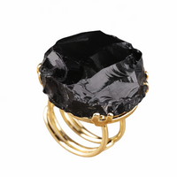 Obsidian Form Ring
