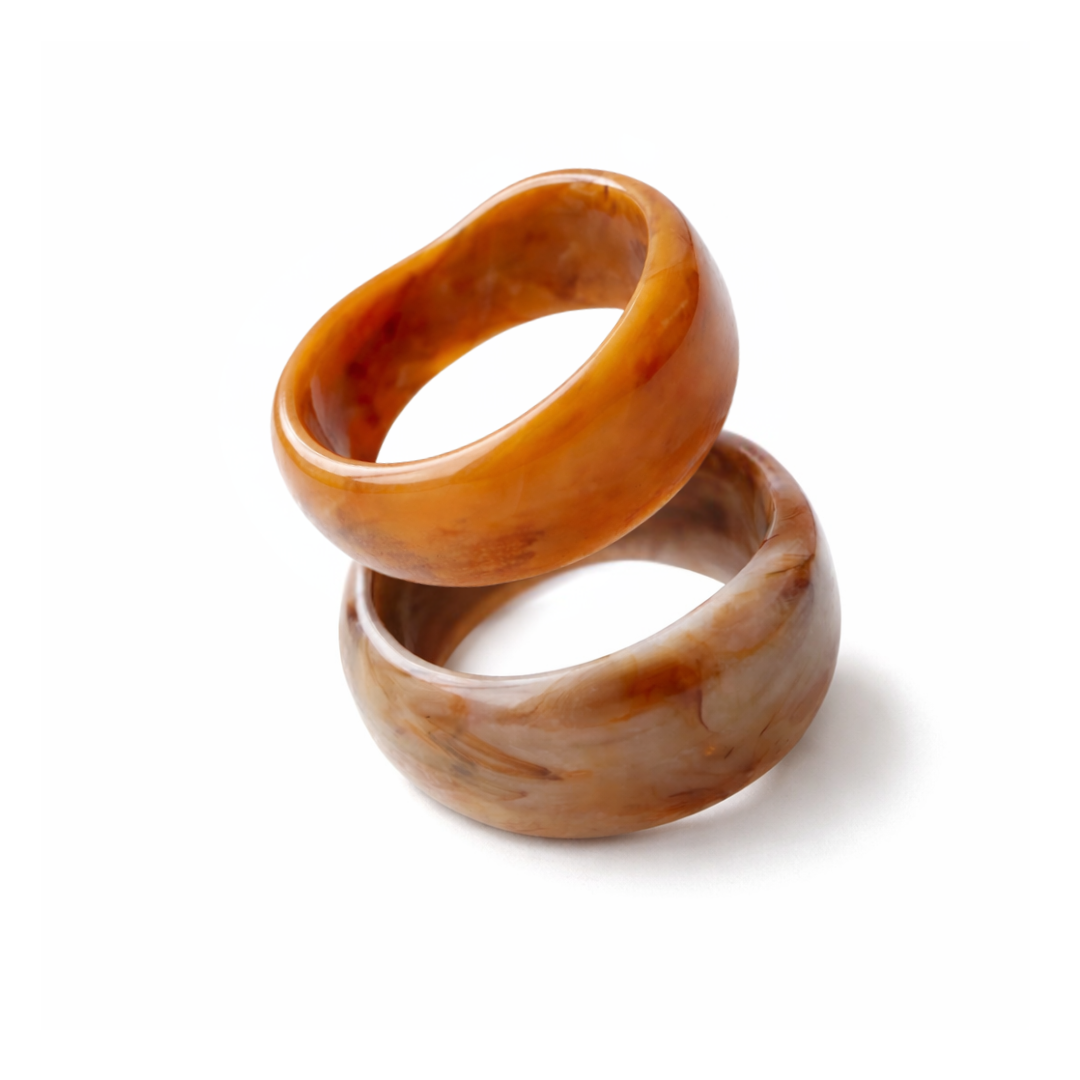 Terra Warmstone Form Bangle (Set of Two)
