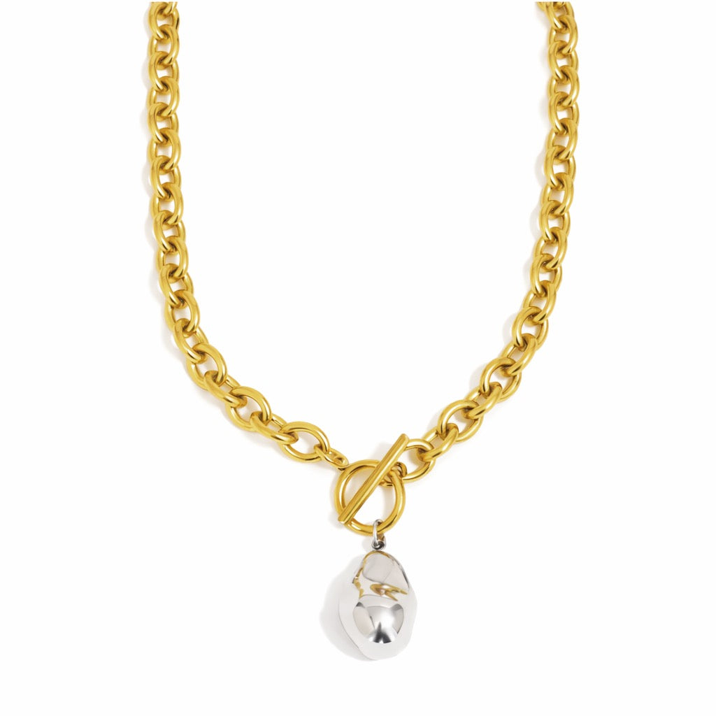Liquid Form Toggle Necklace