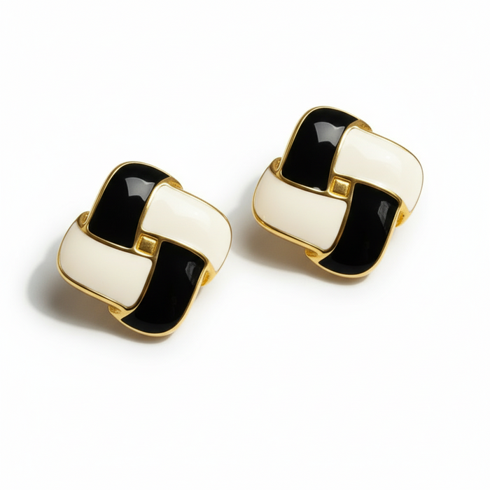 The Noir Weave Studs
