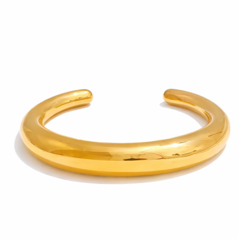 The Anchor Cuff Bracelet - Gold