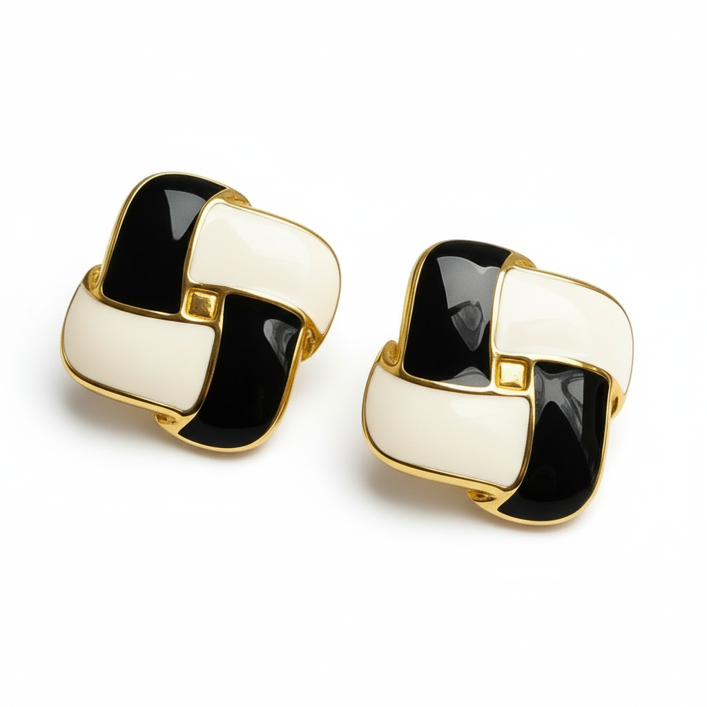 The Noir Weave Studs